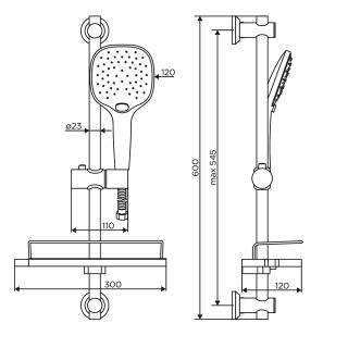 душевой гарнитур Dorff PRIME D0140000